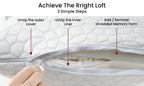 Luxury Shredded Memory Foam Pillows 2-Pack
