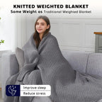 Chunky Knit Weighted Blanket 15lb