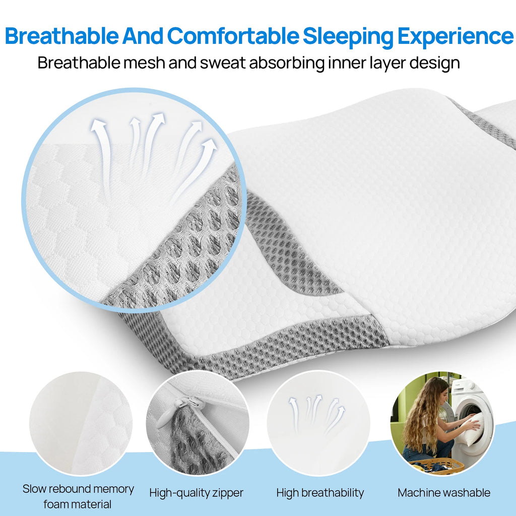 Ergonomic Cervical Neck Support Pillow