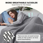 Chunky Knit Weighted Blanket 15lb