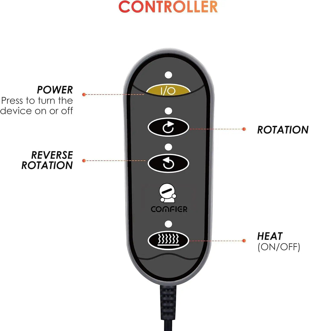 Heated Shiatsu Foot & Back Massager