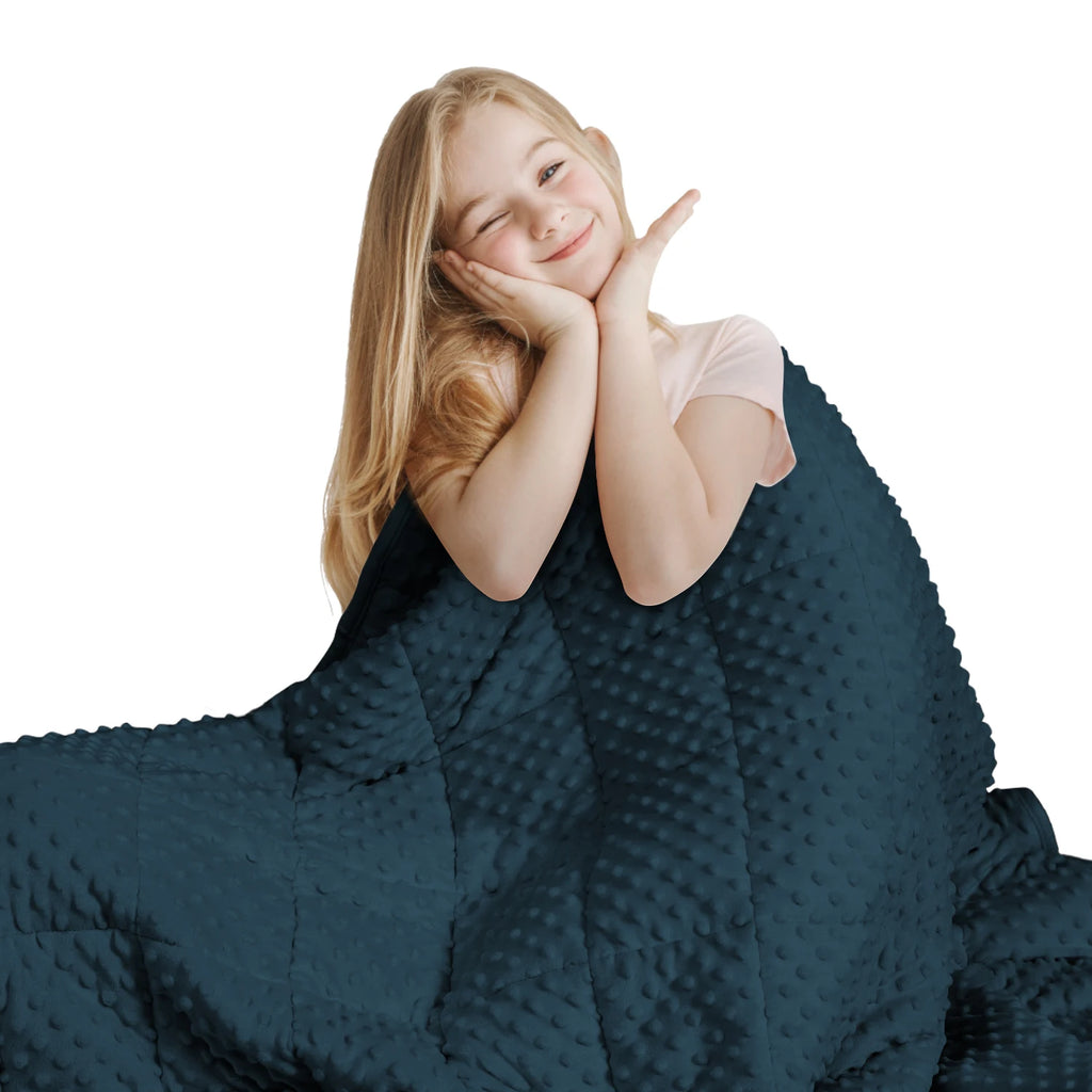 Navy Blue Minky Weighted Blanket