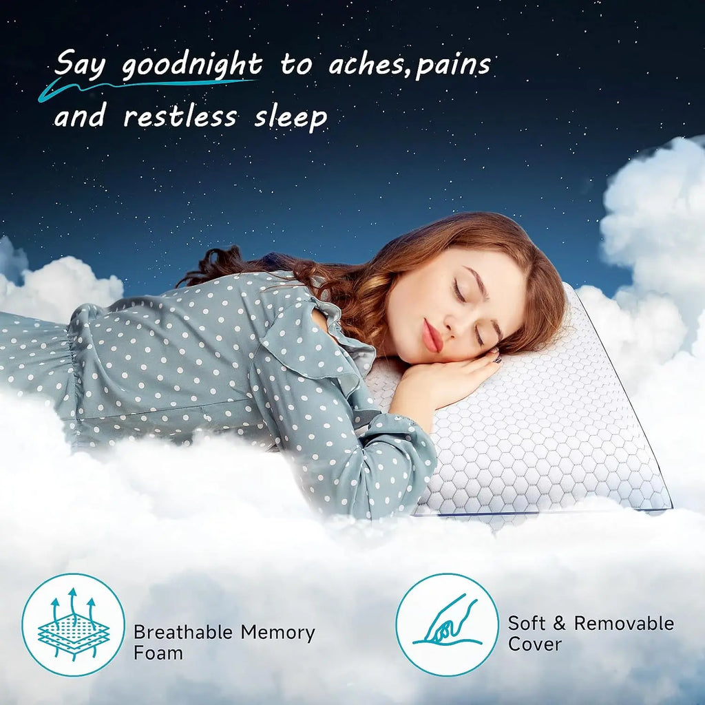 Queen Memory Foam Pillow Set (2)