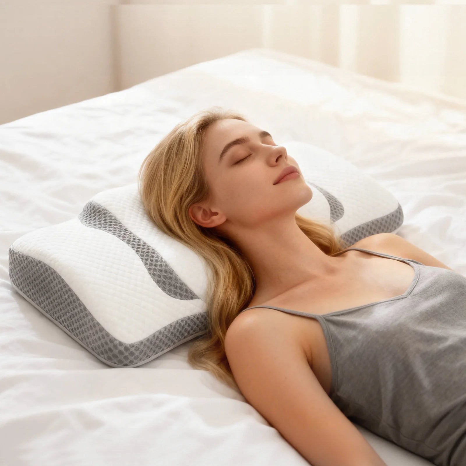 Ergonomic Cervical Neck Support Pillow