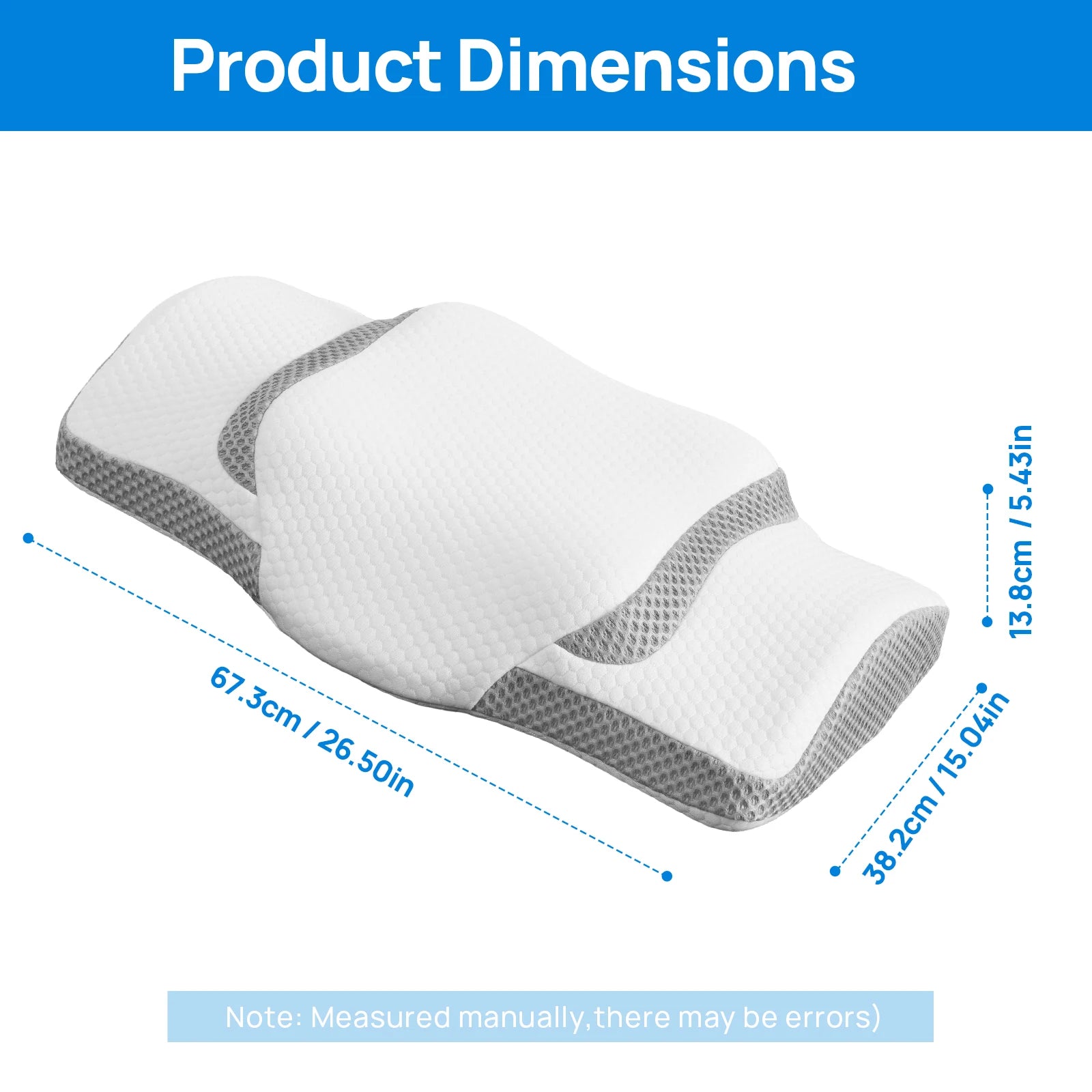 Ergonomic Cervical Neck Support Pillow