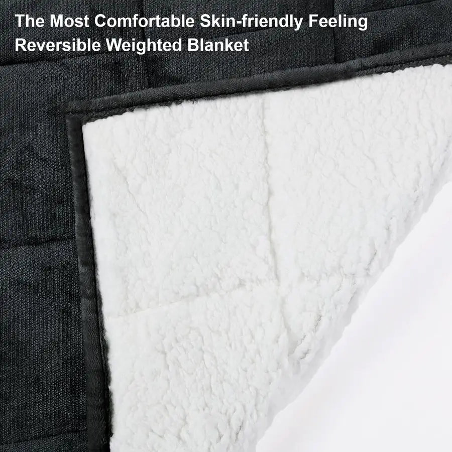 Queen Weighted Sherpa Blanket 15lb