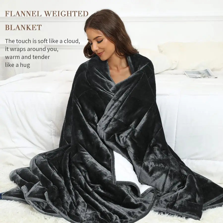 Queen Weighted Sherpa Blanket 15lb