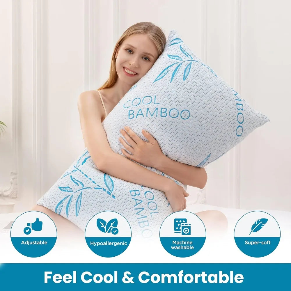 King Cooling Memory Foam Pillows 2-Pack