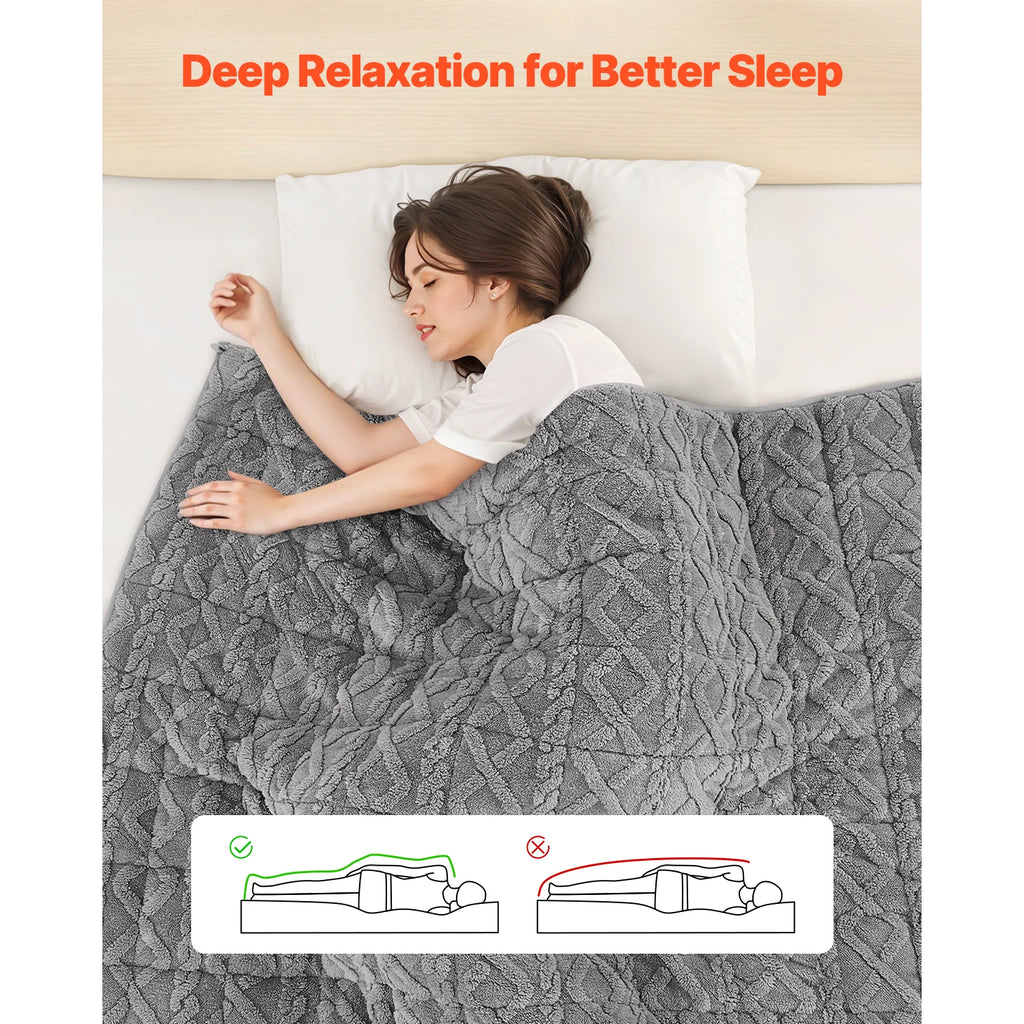 Queen Sherpa Weighted Blanket 20lb