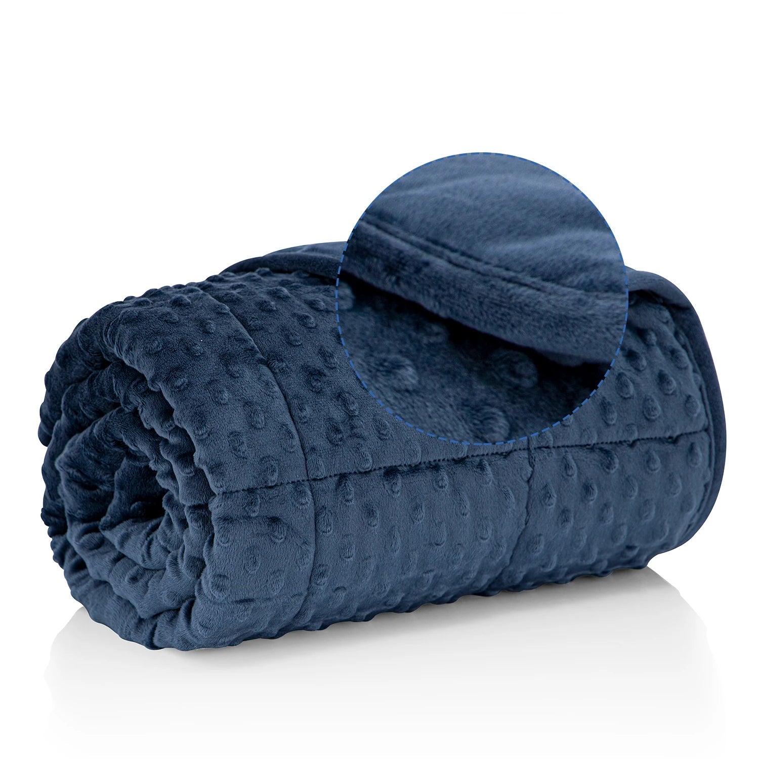 Navy Blue Minky Weighted Blanket