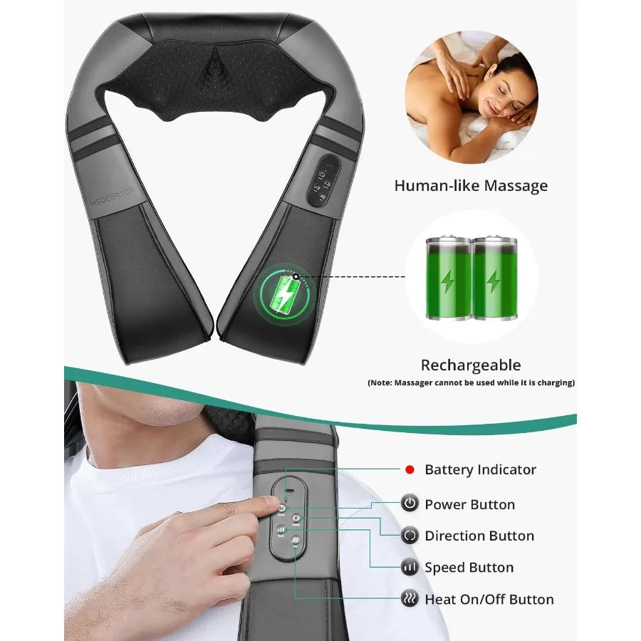 Heated Neck Deep Tissue Massager