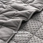 Minky Dot Weighted Blanket 15lb