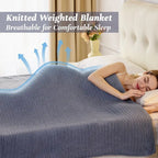 Chunky Knit Cooling Blanket 15lb