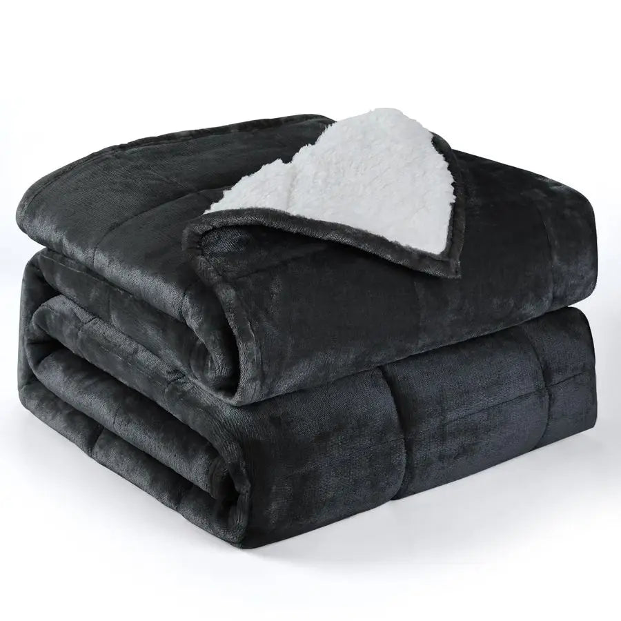Queen Weighted Sherpa Blanket 15lb
