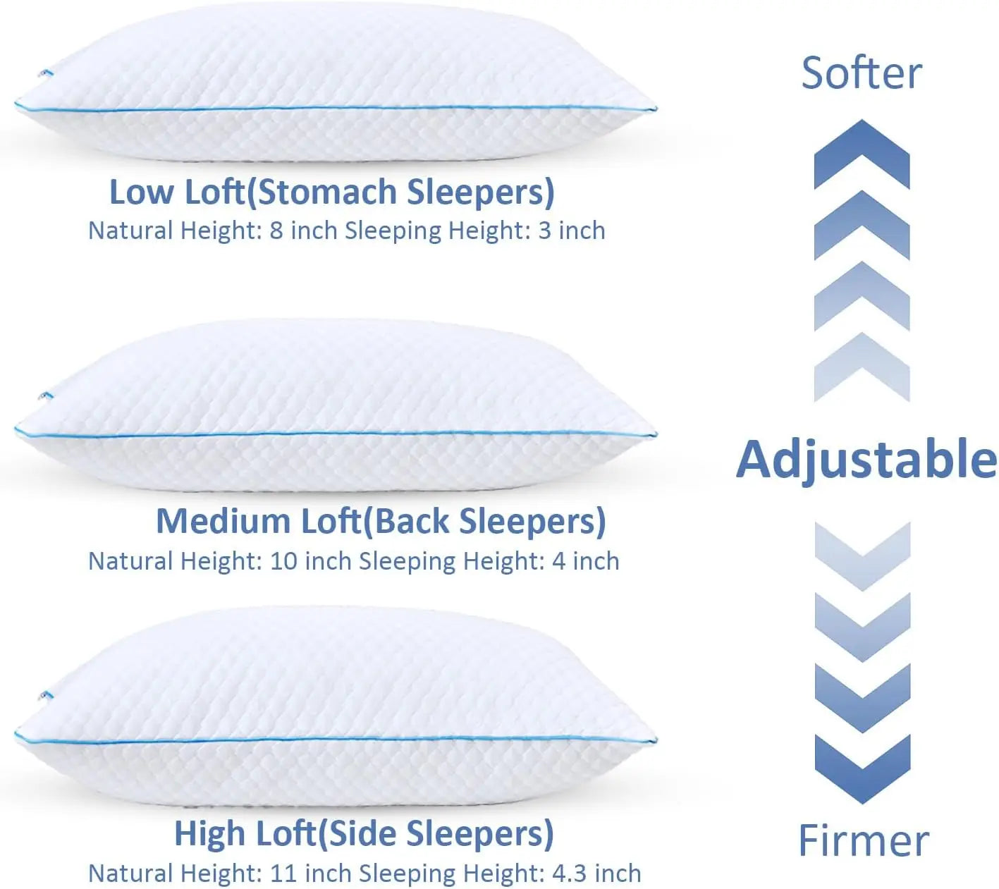 Cooling Memory Foam Pillows 2-Pack