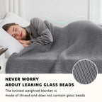 Chunky Knit Weighted Blanket 15lb