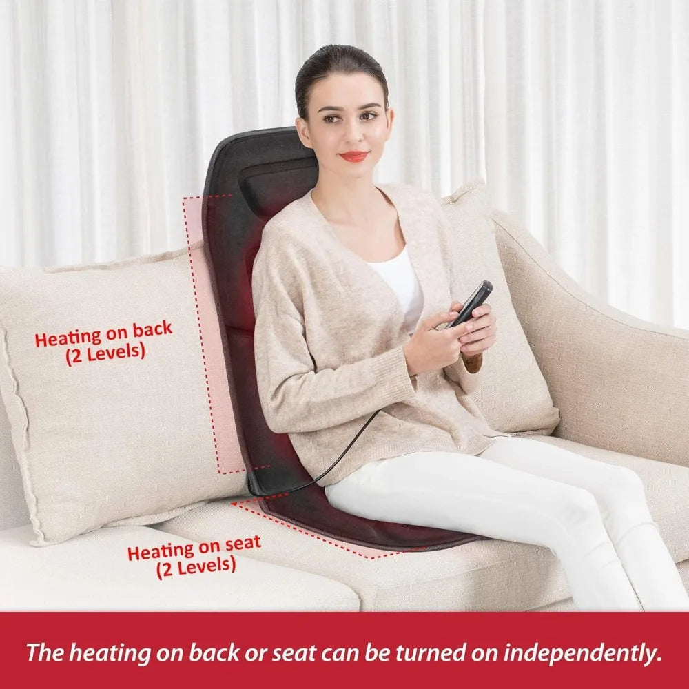 Heated Back Massage Seat Cushion