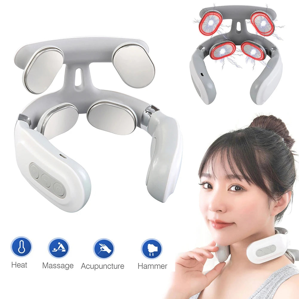 USB Heating Neck Pulse Massager