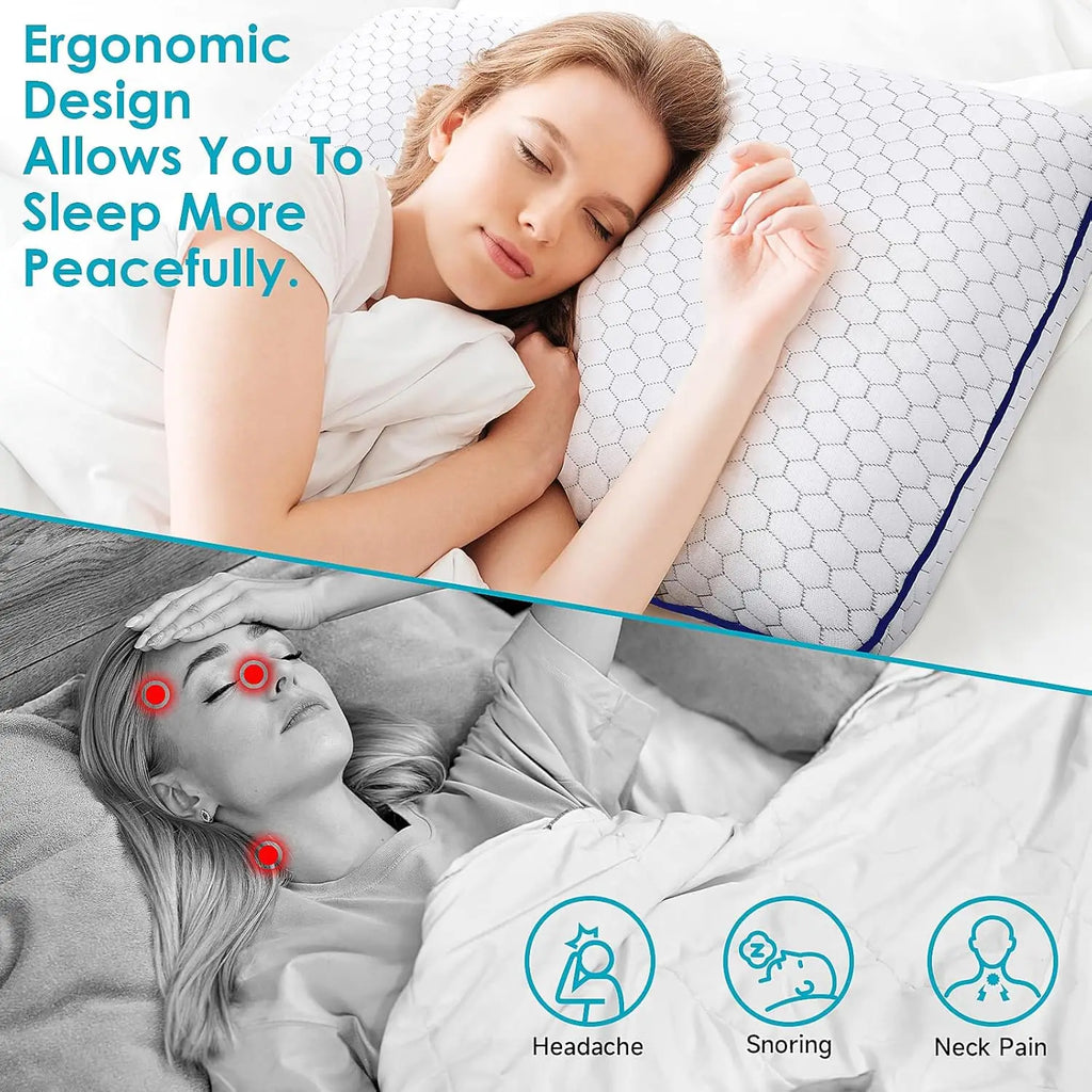 Queen Memory Foam Pillow Set (2)